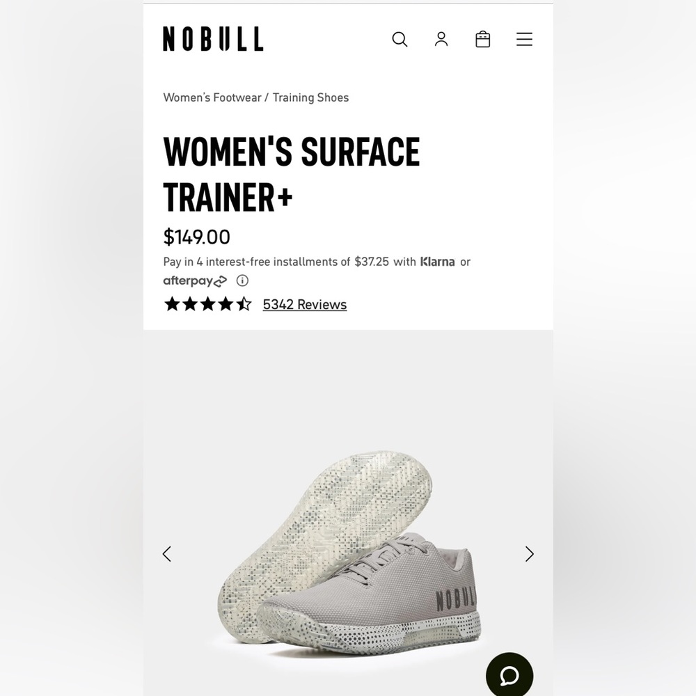 Great condition NoBull Trainer+ Size 10. Artic Surface. Women’s.